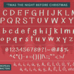 Twas the Night Before Christmas Font Poster 7