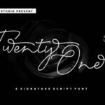 Twenty One Script Font Poster 1