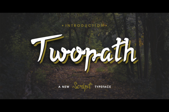 Twopath Font Poster 1