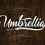 Umbrellia Font Poster 1