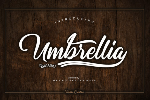 Umbrellia Font Poster 1