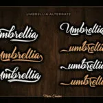 Umbrellia Font Poster 7