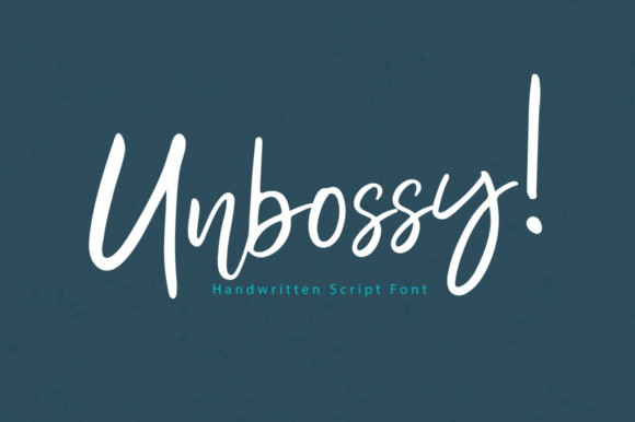 Unbossy Font Poster 1