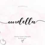 Undella Script Font Poster 1