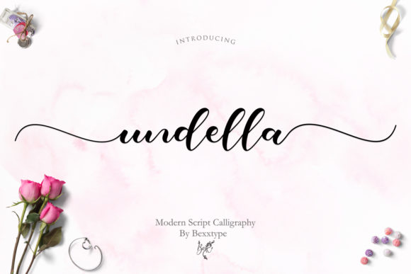 Undella Script Font Poster 1