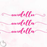 Undella Script Font Poster 2