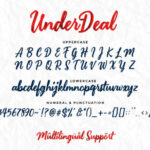 Under Deal Font Poster 6