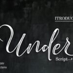 Under Script Font Poster 1