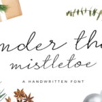 Under the Mistletoe Font Poster 1