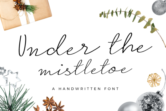 Under the Mistletoe Font Poster 1