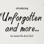 Unforgotten Font Poster 1