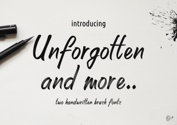 Unforgotten Font Poster 1