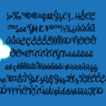 Unicorn Script Jitter Font Poster 3