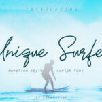 Unique Surfer Font Poster 1