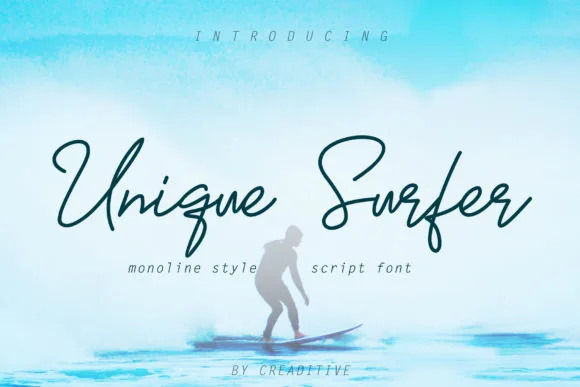 Unique Surfer Font Unique Surfer Font Poster 1