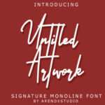 Untitled Artwork Font Poster 1