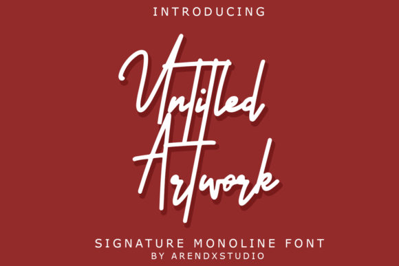 Untitled Artwork Font Poster 1