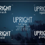 Upright Font Poster 2