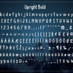 Upright Font Poster 7
