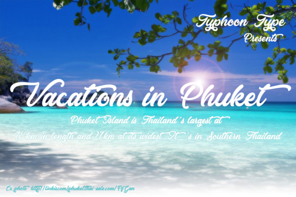 Vacations in Phuket Font Poster 1