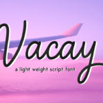 Vacay Font Poster 1