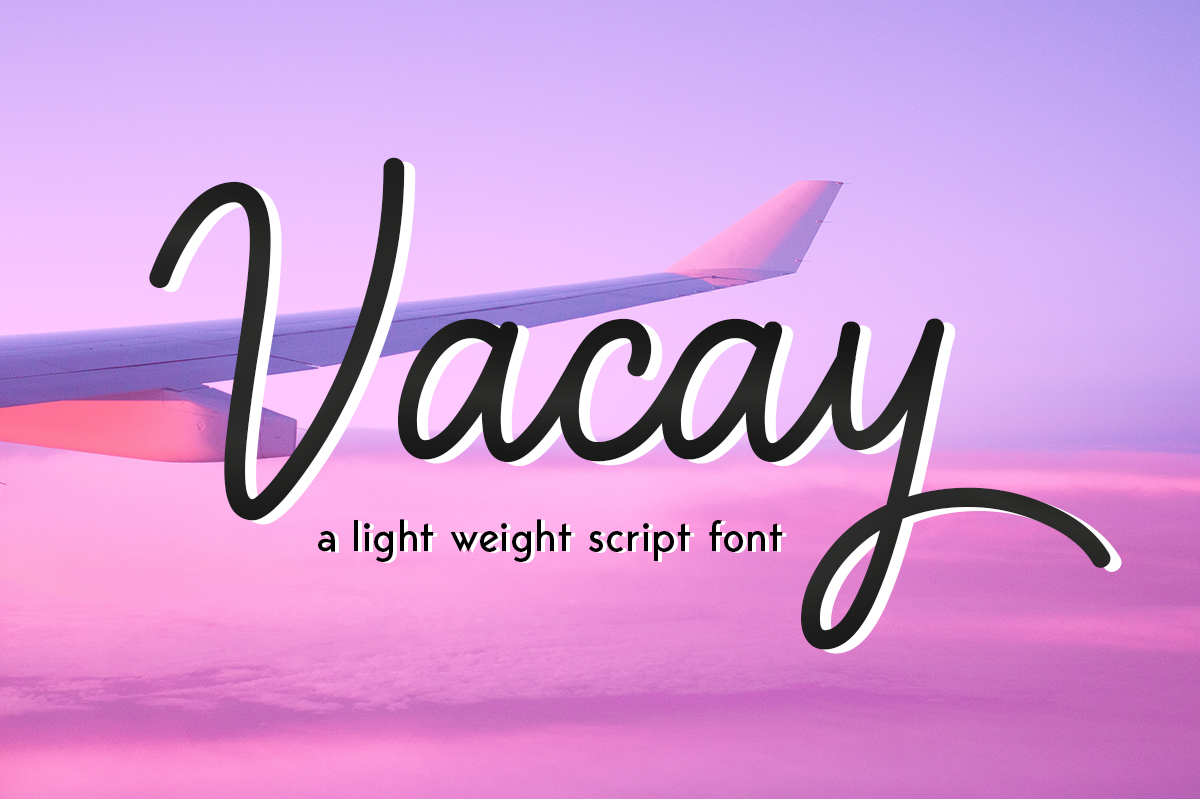 Vacay Font Poster 1