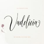 Vadelicia Script Font Poster 1