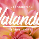 Valanda Font Poster 1