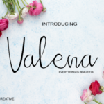 Valena Font Poster 1