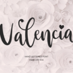 Valencia Font Poster 1