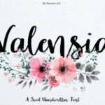 Valensia Font Poster 1