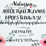 Valensia Font Poster 7