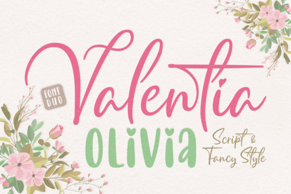 Valentia Olivia Font Poster 1