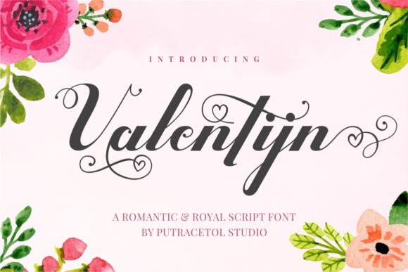 Valentijn Font Poster 1