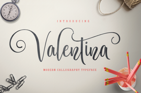 Valentina Font Poster 1