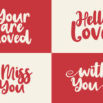 Valentins Trio Font Poster 6