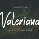 Valeriana Font Poster 1