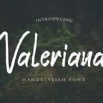 Valeriana Font Poster 7