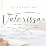 Valerissa Script Font Poster 1