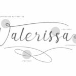 Valerissa Script Font Poster 9