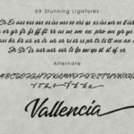 Vallencia Font Poster 16