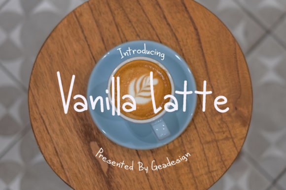Vanilla Latte Font Poster 1