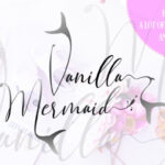 Vanilla Mermaid Script Font Poster 1