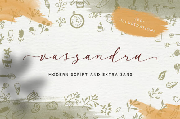 Vassandra Script Font Poster 1