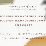 Vassandra Script Font Poster 8
