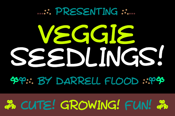 Veggie Seedlings Font Poster 1