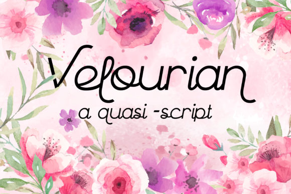 Velourian Font Poster 1