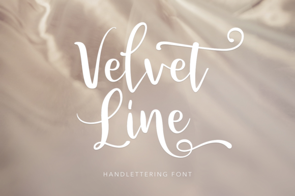 Velvet Line Font Poster 1