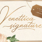 Venettica Signature Romantic Script Font Poster 1