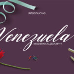 Venezuela Font Poster 1